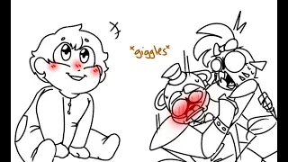 Freddy can't handle how adorable Baby Gregory is Comic by callmebreadthetoast Fnaf au