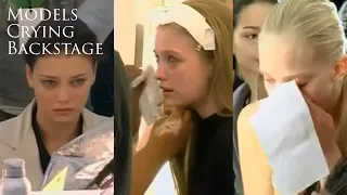 Models crying backstage Marc Jacobs’s shows
