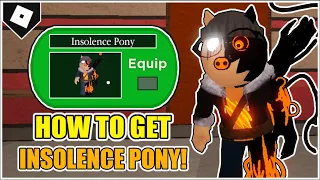 How to get INSOLENCE PONY SKIN + *ALL 7 EYE LOCATIONS* in PIGGY: THE LOST BOOK! [ROBLOX]