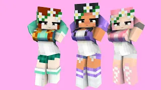 WEDDING DARLING OHAYO  COUPLE DANCE CUTE KIM APHMAU KC -MINECRAFT ANIMATION #shorts