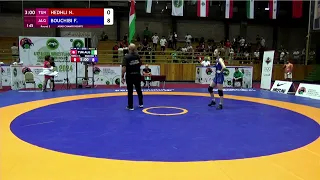 Nourhene HEDHLI TUN vs  Fatima Zahra BOUCHIBI ALG   2024 U17 & U23 Arab Championship   Round 3   WW