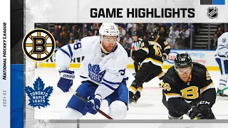 Bruins @ Maple Leafs 11/6/21 | NHL Highlights