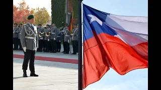 Military Honours for the Chilean president Sebastián Piñera