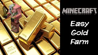 Easy Gold Farm | XP Farm | Minecraft Java 1.16.5 | Above the Nether