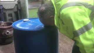 Easy install of a spigot onto a 55 gallon barrel