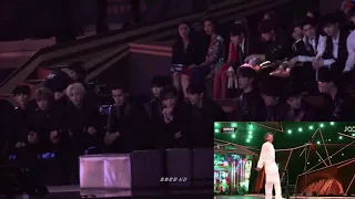 [MAMA 2018 in HONG KONG] Wanna One (워너원),SEVENTEEN etc reaction to BTS (방탄소년단)- AIRPLANE PT.2 181214
