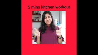 5 mins cardio kitchen workout