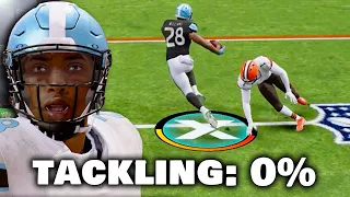 Madden, but tackling sliders are 0%