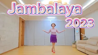 Jambalaya 2023 linedance / Beginner / 초급라인댄스 / 잠발라야2023 라인댄스 / 맘영라인댄스