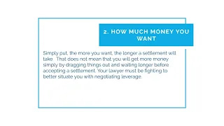 How Long Does It Take To Negotiate A Settlement?