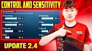 (New 2.4) STE ACTION Sensitivity & Ste Action Control Code Pubg | Ste Action new sensitivity 2023