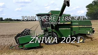 John Deere 1188 S II Hydro/4. Koszenie pszenicy. Żniwa 2021.