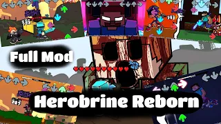 Friday Night Funkin' Vs Herobrine Reborn | Reborn Tales (Full mod)