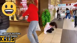 Bushman prank in Sweden she fell