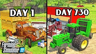 I Spent 2 Years Building An $2,000,000 Farm from $0 And A Truck? | Farming Simulator 22