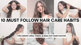 20 HEALTHY  HAIR CARE HABITS & HACKS. Must Follow For Long, Thick & Healthy Hair |Anukriti Lamaniya