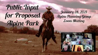 Public input on the Proposed Alpine Park on Wright's Field