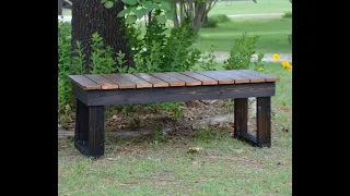 Beautiful Rustic Bench - EASY DIY Pallet Wood Challenge