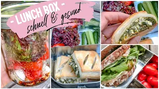 Schnelle & gesunde Gerichte zum Mitnehmen🍎🥪 Arbeit, Büro, Uni, Schule. Ideen für Lunch Box/Brotdose