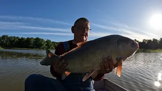 I caught a 16.8 LB. fish at the family pond