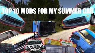 My Top 10 Mods For My Summer Car! (Under 60 Seconds!)