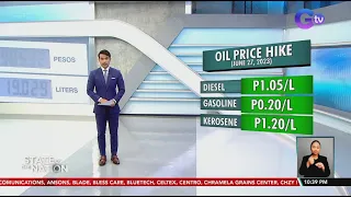 Oil Price Hike (effective June 26, 2023): Diesel - P1.05/L; Gasoline - P0.20/L | SONA