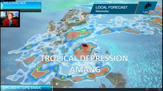Tropical Depression Amang makes landfall in the Philippines, Westpacwx Forecast