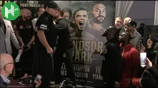 Must watch: Deontay Wilder clashes with Tyson Fury’s DAD at weigh in