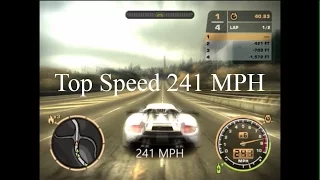 Need for speed most wanted 2005 Porsche Carrera GT Top speed