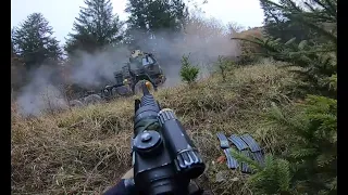 U.S. Army paratroopers assigned to 173rd Airborne Brigade conduct an Bayonet Ready 22 Mounted Attack