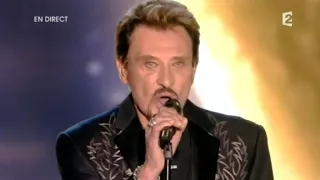 Johnny reçoit une victoire d'honneur et chante "Ca peut changer le monde" (28.02.2009)