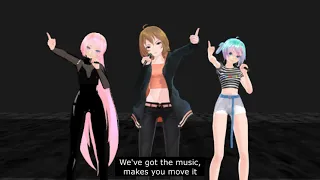 [MMD] [VOCALOID COVER] Under Our Spell (The Dazzlings) ft. MEIKO, Megurine Luka, Hatsune Miku(+vpr)