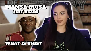 [FIRST TIME REACTION] Epic Rap Battles - Jeff Bezos vs Mansa Musa | SCRU ON THIS?