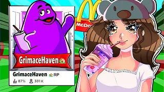 New GRIMACE SHAKE in Roblox Brookhaven!
