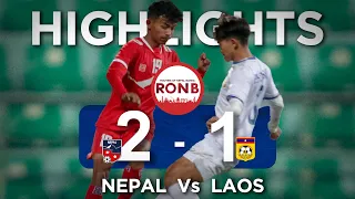 Nepal vs Laos || Final ||  Highlights || PM's Three Nations Cup 2023