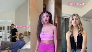 Not Saying I love You back To my Girlfriend to see her reaction | Tiktok Compilation