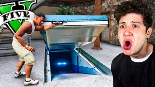 Encontré un BÚNKER SECRETO bajo la CASA de FRANKLIN en GTA 5! ☢️🏡 (Mods)