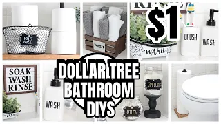 DOLLAR TREE BATHROOM DIYS DECOR AND ORGANIZATION