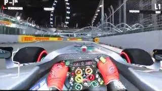 Onboard with orogon in Singapore with KERS and DRS (Codemasters F1 2011)