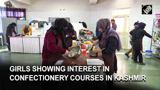 Girls showing keen interest in baking and confectionery courses to become independent in Kashmir