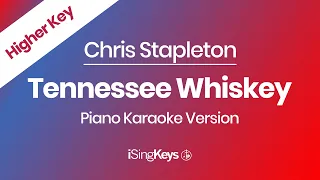 Tennessee Whiskey - Chris Stapleton - Piano Karaoke Instrumental - Higher Key