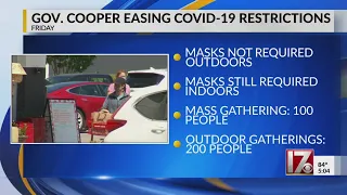 Gov. Cooper easing COVID-19 restrictions starting Friday