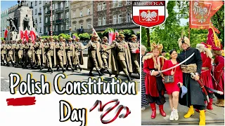 3 May Constitution Day celebration in Poland |Święto Konstytucji | Great Parade Clips.