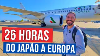 26 HORAS DE VIAGEM ✈️ Voando do JAPÃO para EUROPA com Etihad e Ita! Como é o Aeroporto de TÓQUIO?