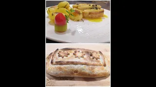 Запеченный лосось и лук-порей в хлебной корочке.  Filetto di Salmone e Porro in crosta di pane.