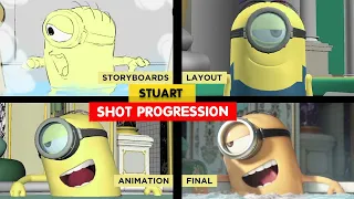 Minions | Stuart Shot Progression | Animation Breakdown | Illumination | 3D Animation Internships