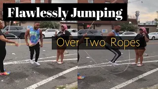 Man Plays Double Dutch || Jumping Over Two Ropes || People Amazed || VIRAL MEDIA