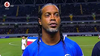 EVEN OLD AND RETIRED, LOOK AT WHAT RONALDINHO DID IN THIS FRIENDLY MATCH IN COSTA RICA!