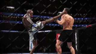 Israel Adesanya vs. Khabib EPIC FIGHT | UFC 4