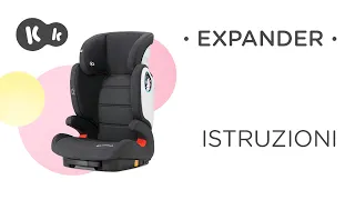 Come montare il seggiolino 15-36 kg EXPANDER di Kinderkraft con ISOFIX | Manuale d’uso